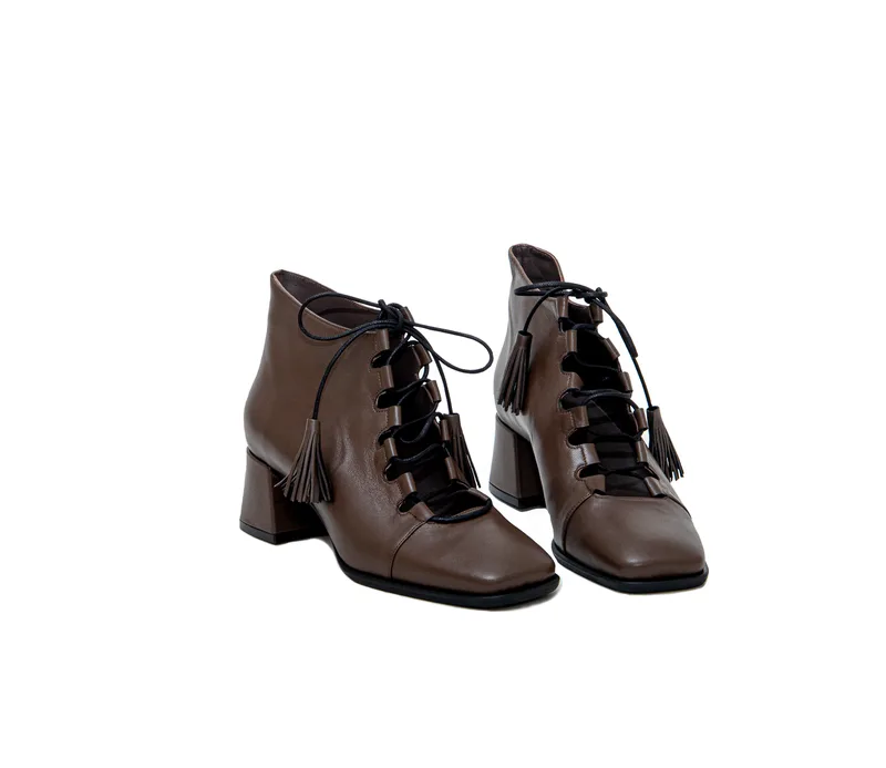 Δερμάτινα Μποτάκια Ankle Boots Art 3fw58