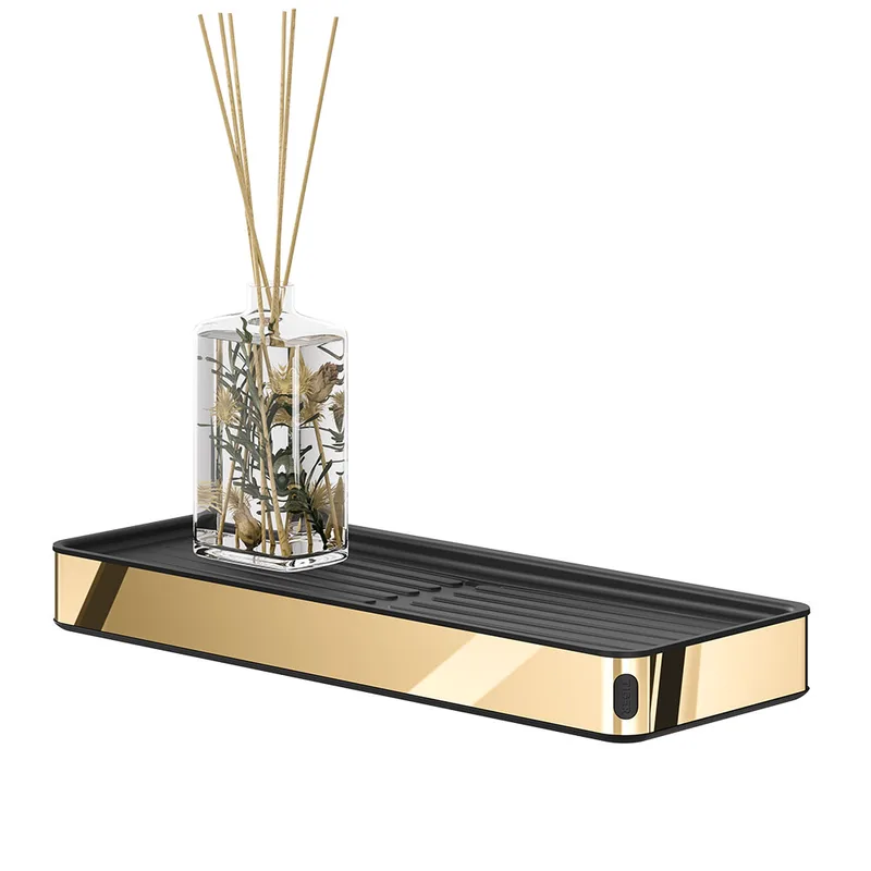 Ράφι Cooper Black-Polished Χρυσό 28x10,5x3,2εκ. Tiger 800561 (Υλικό: Μεταλλικό, Χρώμα: Χρυσό ) - sealskin - sl-800561