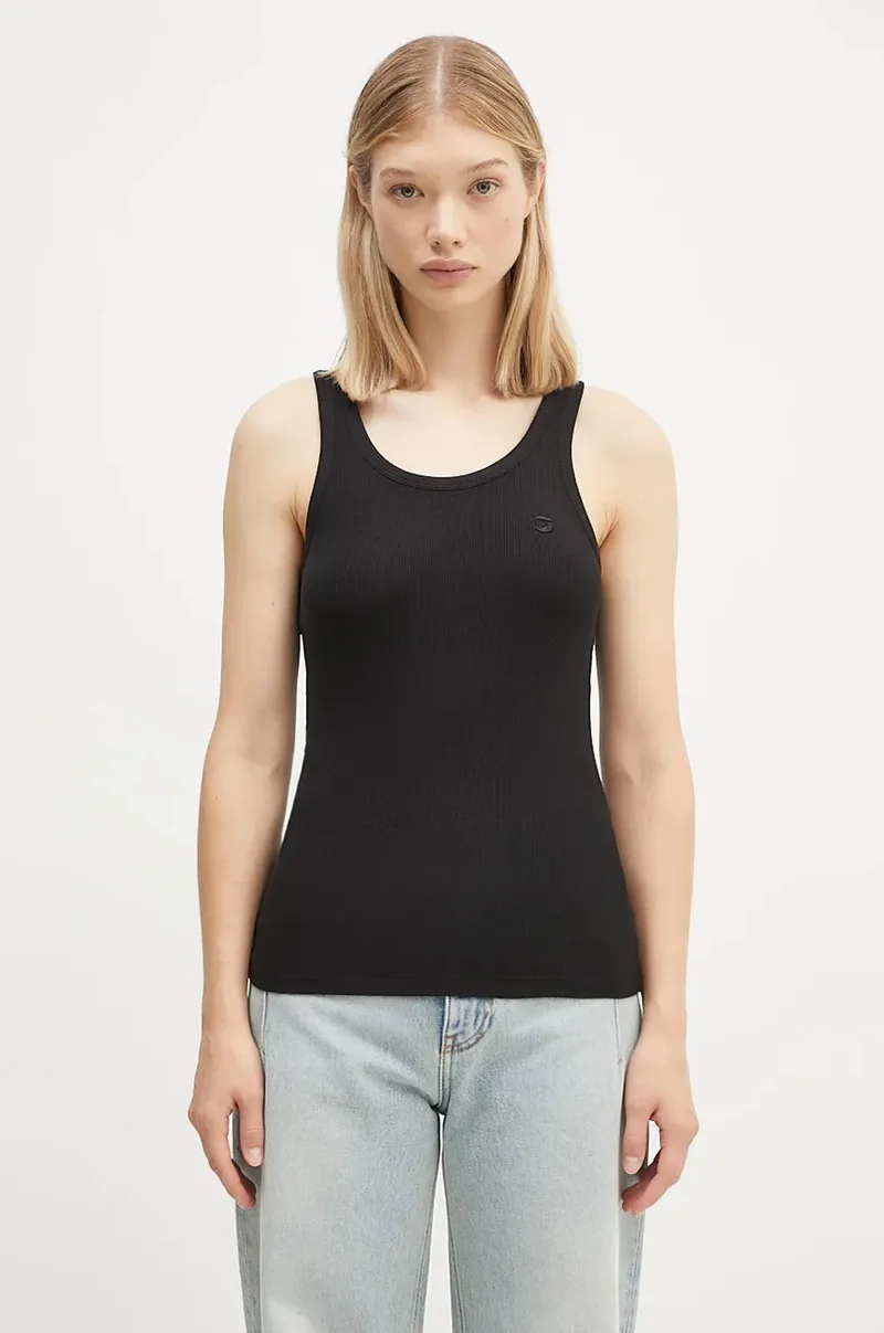 Coperni Γυναικείο με βισκόζη Rib Logo Tank Top
