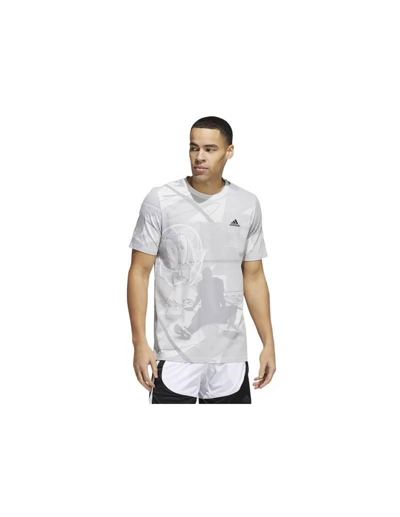 Adidas Iginite Ανδρικό T-shirt Γκρι με Στάμπα HL0087