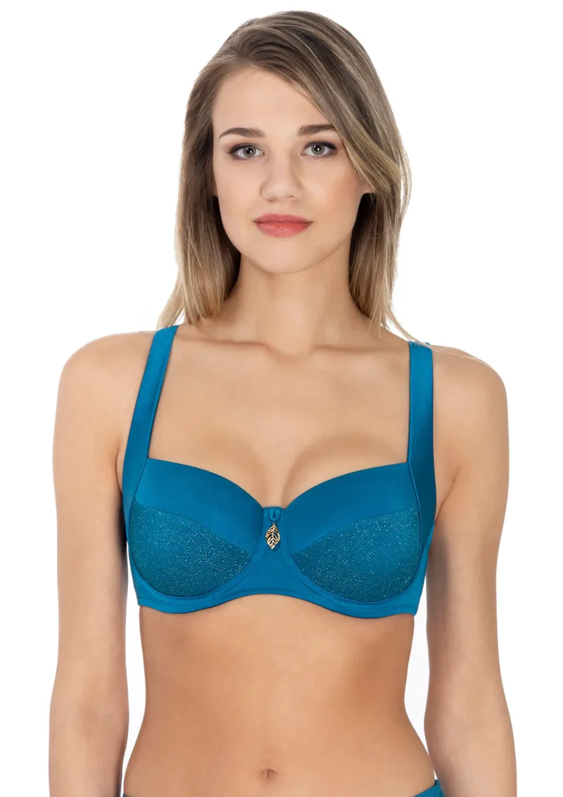 Capri Μπικίνι Τοπ Μπλε (Cup E-F) - Teal Blue