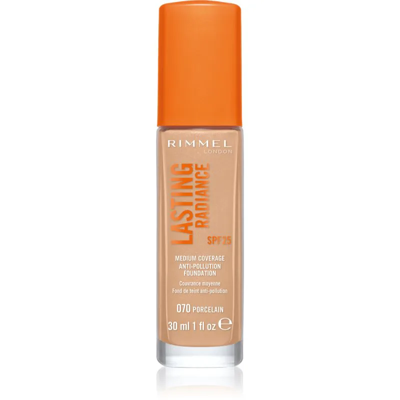 Rimmel Lasting Radiance λαμπρυντικό μεικ απ SPF 25 απόχρωση 070 Porcelain 30 ml