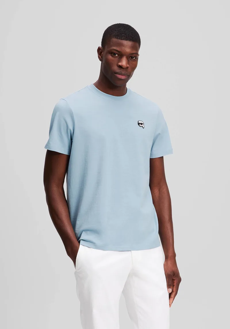 Karl Lagerfeld T Shirt της σειράς Crewneck - 755710 552224 600 Ice Blue