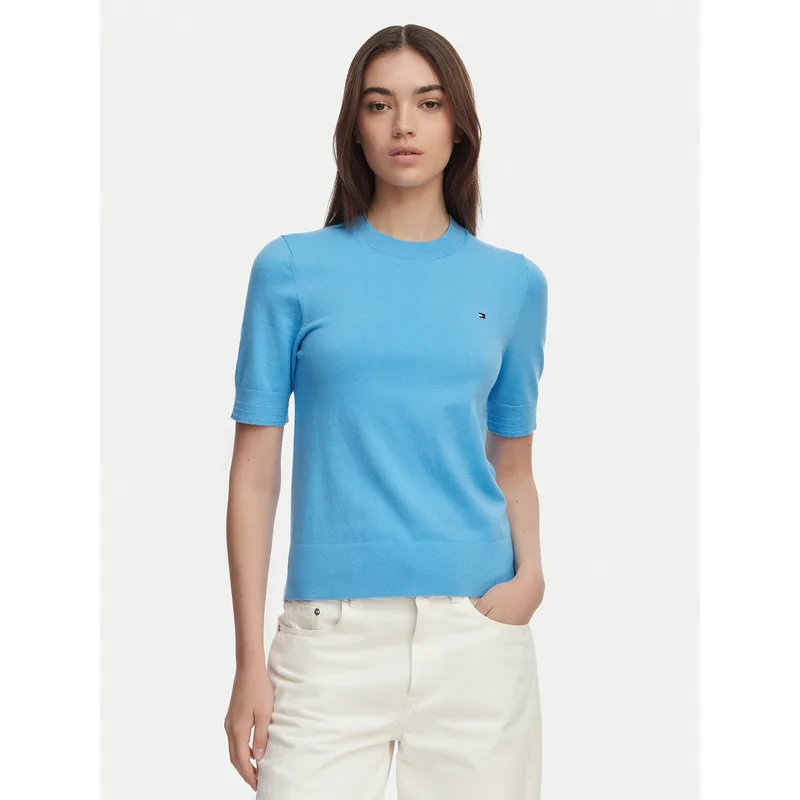 Tommy Hilfiger T-Shirt WW0WW49705 Μπλε Slim Fit