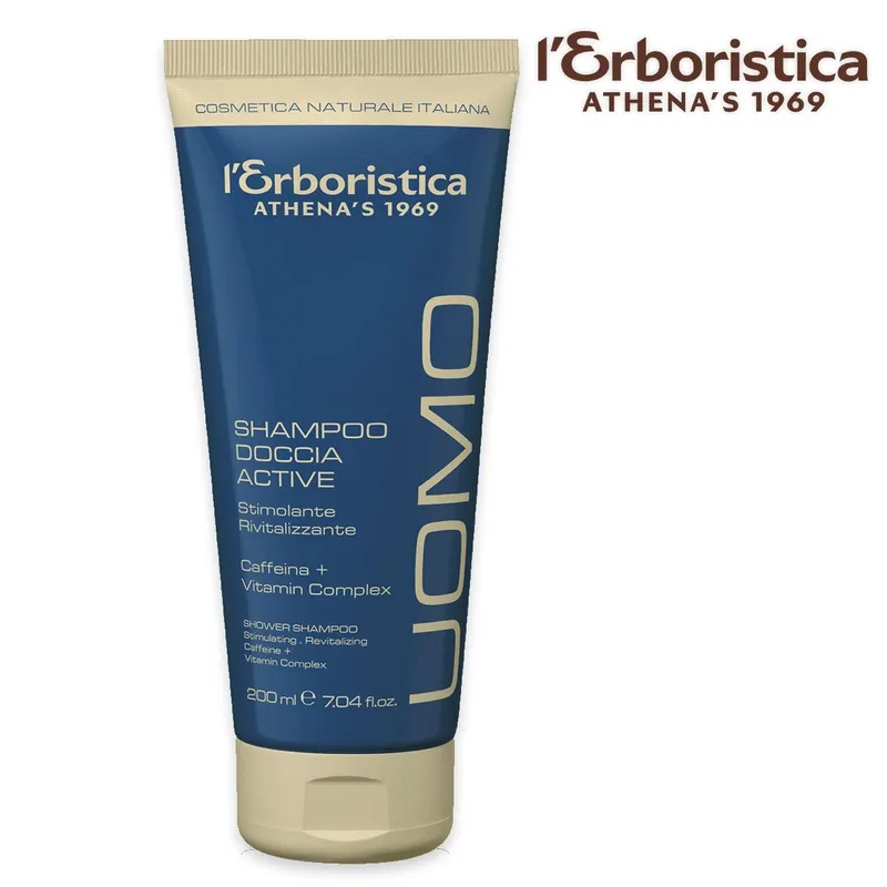 L'erboristica shower shampoo for men 200ml - active