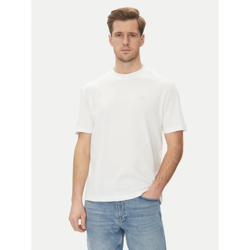 Calvin Klein Jeans T-Shirt Painted J30J327523 Λευκό Regular Fit