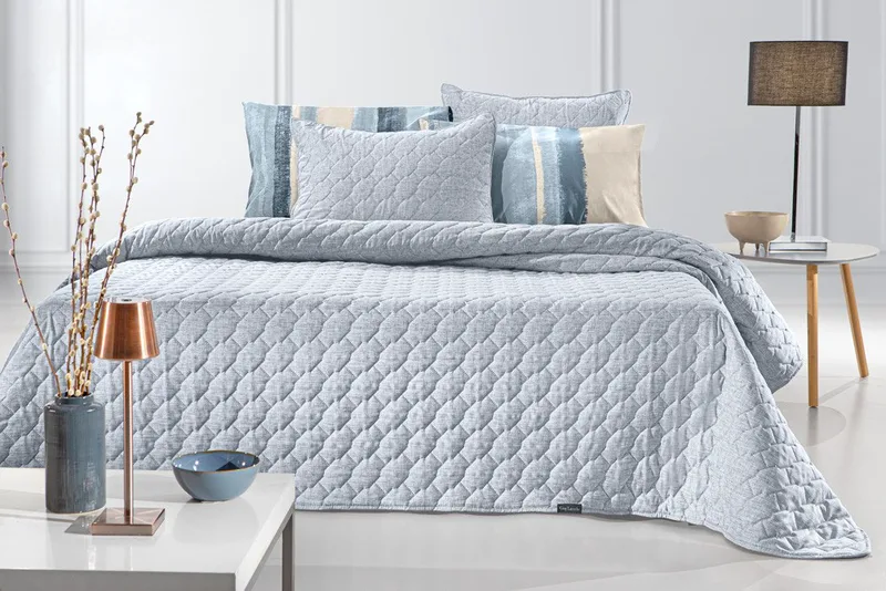Σετ Κουβερλί Υπέρδιπλο 2 Τεμαχίων Guy Laroche Kiara Blue 220x240