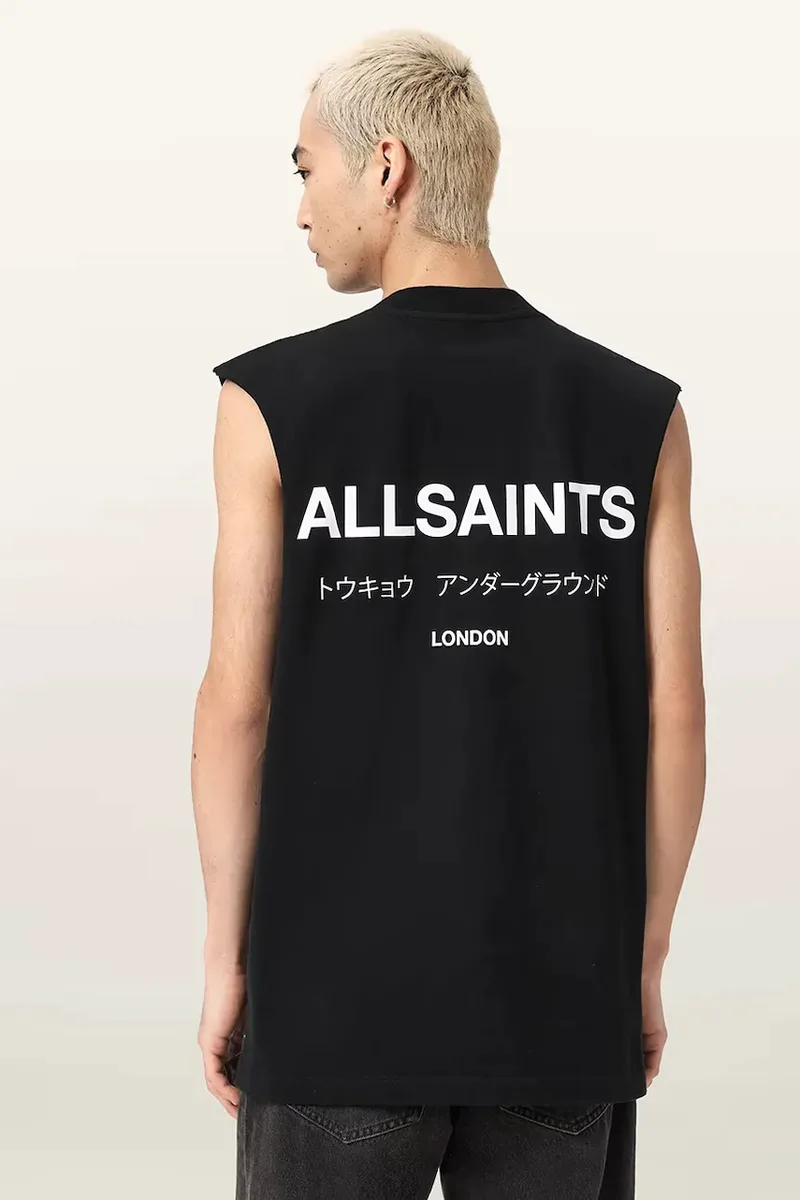 AllSaints t-shirt ανδρικό βαμβακερό UNDERGROUND
