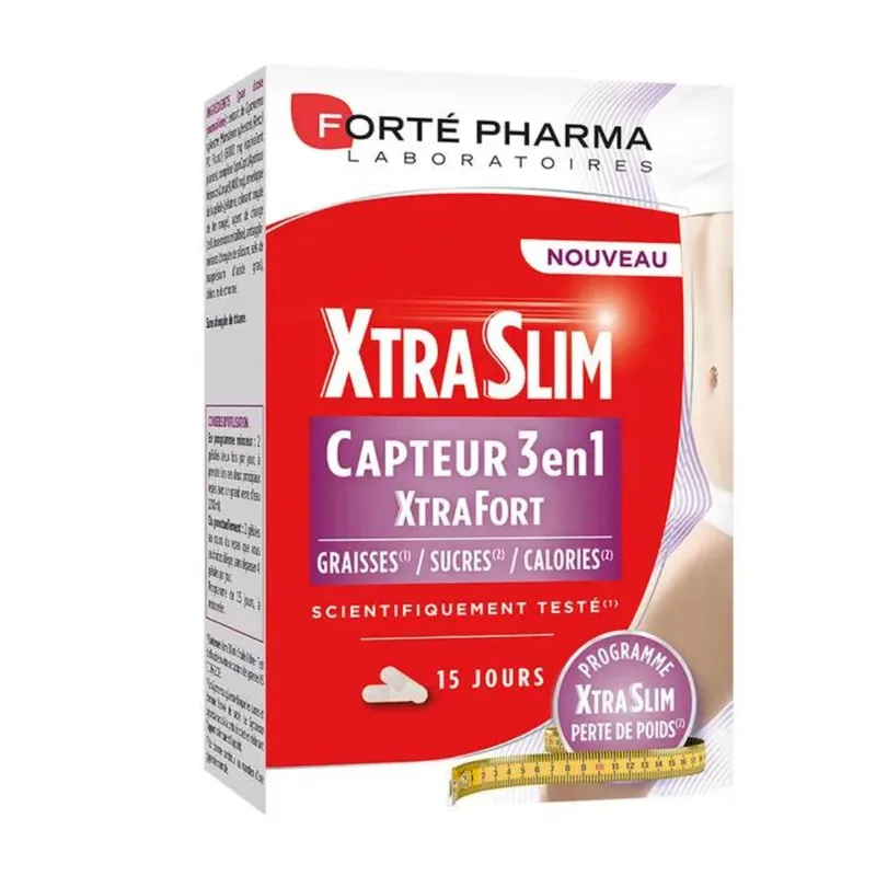 Forte Pharma XtraSlim 3 in 1 fat, sugar and calorie sensor 60 capsules