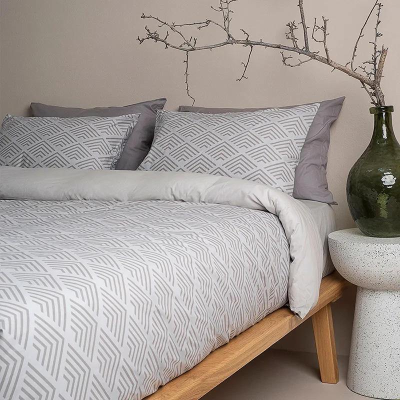 Σεντόνια King Size (Σετ) 260X270 Sunshine Cotton Feelings 2048 Grey Χωρίς Λάστιχο (260x270)