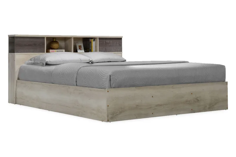 Κρεβάτι διπλό OLYMPUS pakoworld χρώμα castillo-toro 160x200εκ - PAKO WORLD - 123-000009