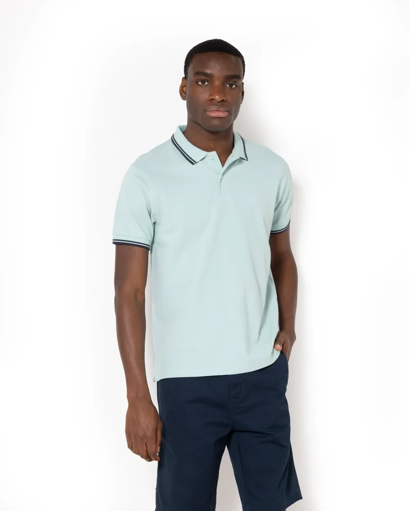 The Bostonians Ανδρική Μπλούζα Polo Pique Twin Tipped Regular Fit 3PS1271|B071LV Μέντα
