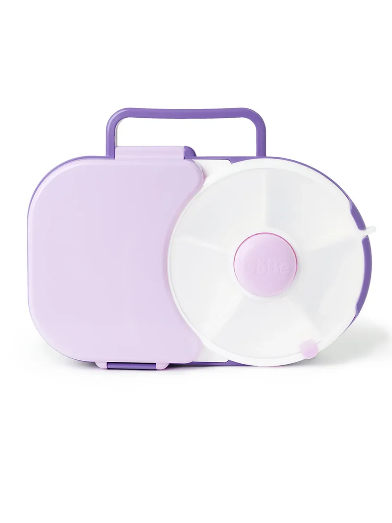 GoBe 2in1 Lunchbox & Snack Spinner Grape Purple