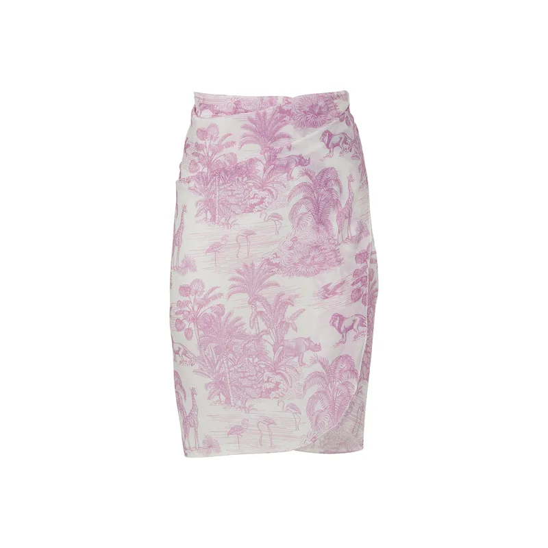 GIRL'S MINI PAREO JUNGLE LILLAC