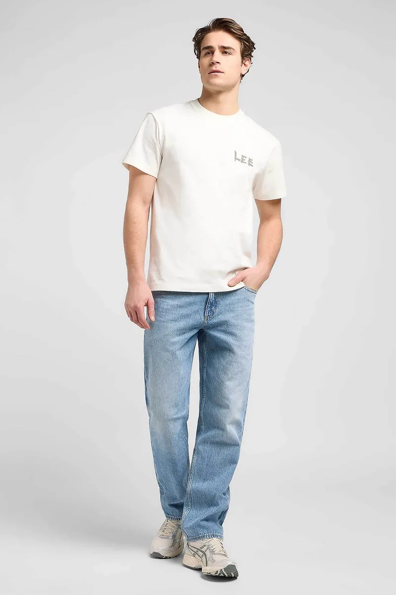 Lee® ανδρικό τζιν παντελόνι πεντάτσεπο Relaxed Fit "Haden" - 112370677 Denim Blue Ανοιχτό