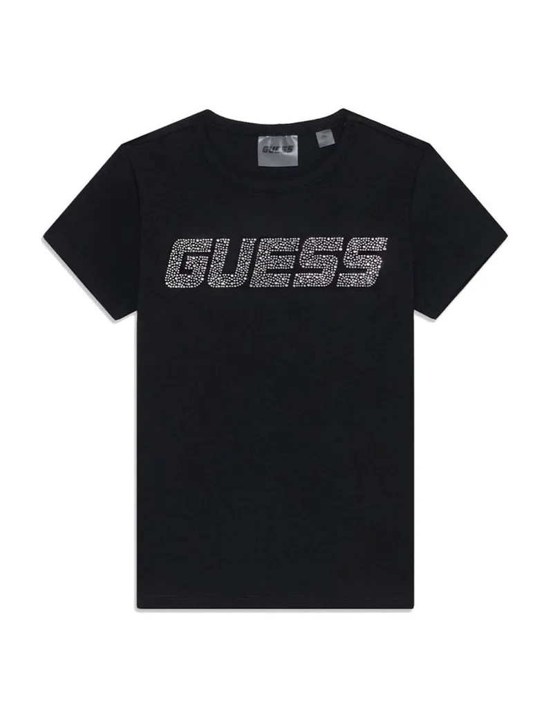 GUESS SS T-SHIRT_MINIME ΜΠΛΟΥΖΑ ΠΑΙΔΙΚΟ GIRL J5YI42KCIV1-JBLK JetBlack