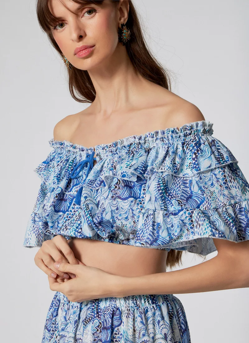 WOMEN'S CROP TOP WAVES