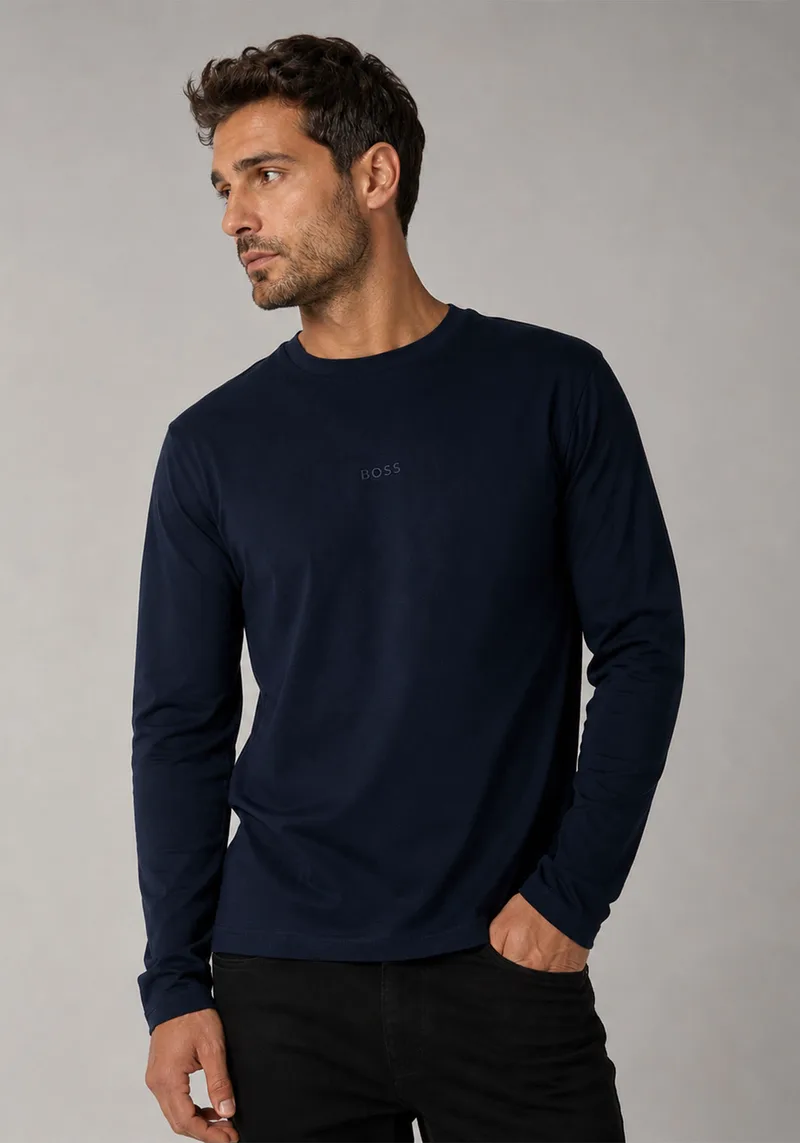 BOSS Κοντομάνικη T-shirt TChark - 50473286 406 Dark Blue