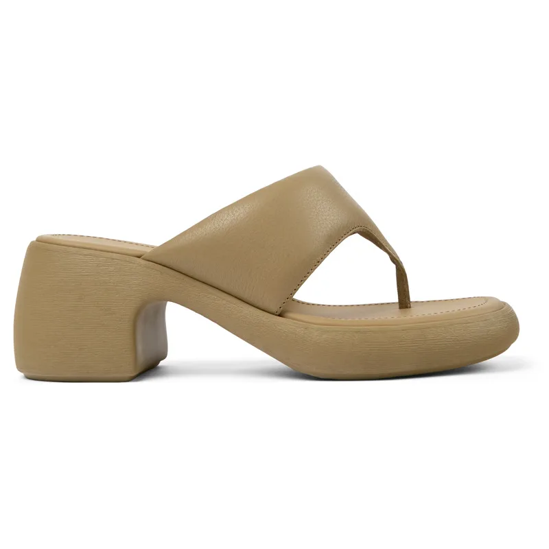 CAMPER Thelma - Πέδιλα Για Γυναικεία - Καφέ, Μέγεθος 35, Smooth leather