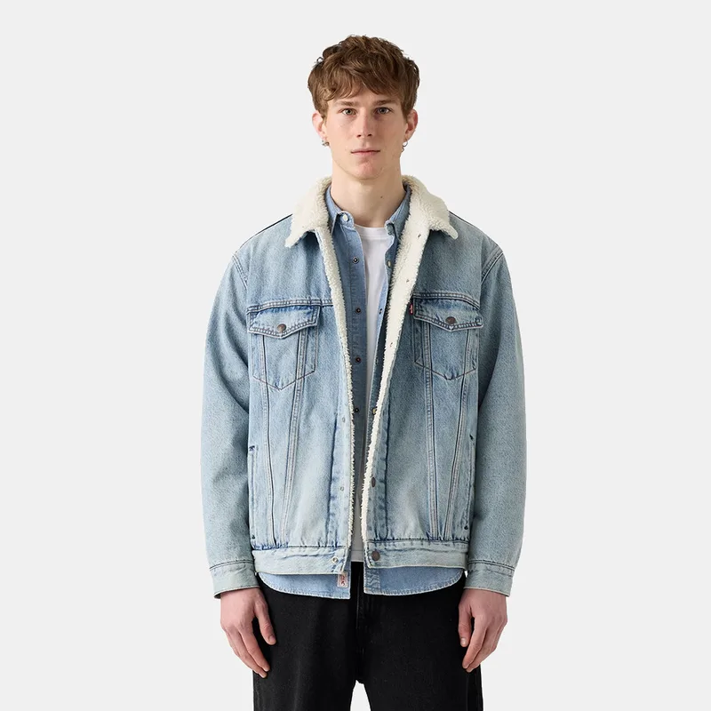 Levi's Relaxed Fit Sherpa Trucker Ανδρικό Denim Μπουφάν (9000245761_88927)