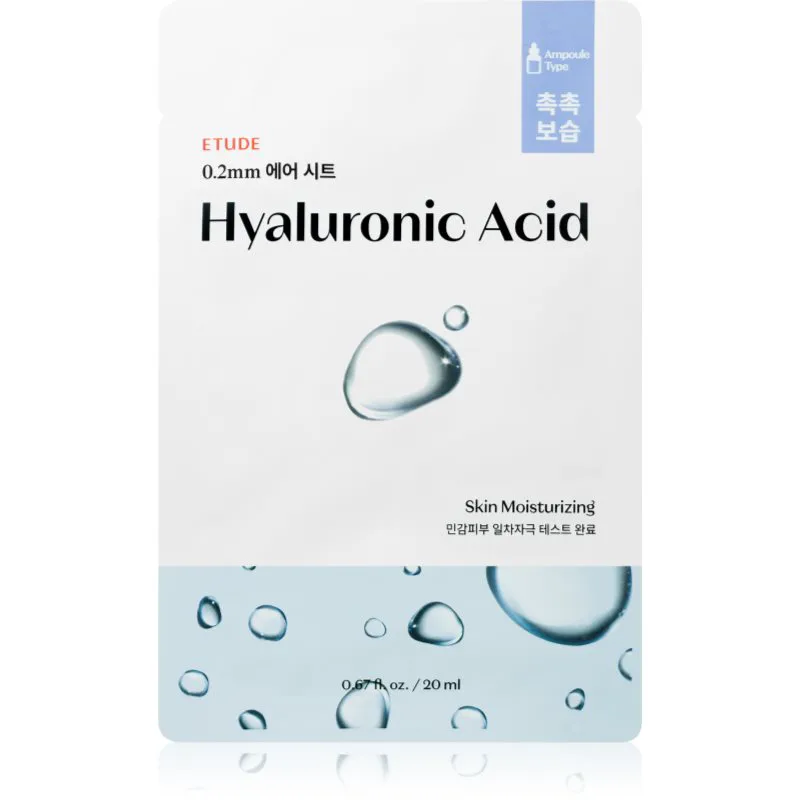 ETUDE 0.2 Therapy Air Mask Hyaluronic Acid φύλλο μάσκας για έντονη ενυδάτωση 20 ml