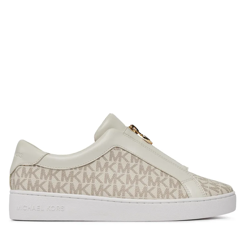 Αθλητικά MICHAEL Michael Kors Keaton Zip Slip On 43R4KTFP2B Εκρού