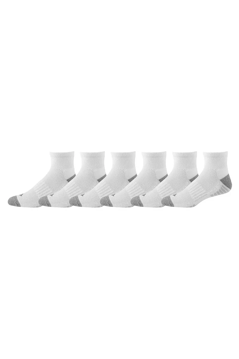 Columbia σετ ανδρικές κοντές κάλτσες "Fashion Quarter With Pique Footbed" (6 ζευγάρια) - C1182BlackL Λευκό