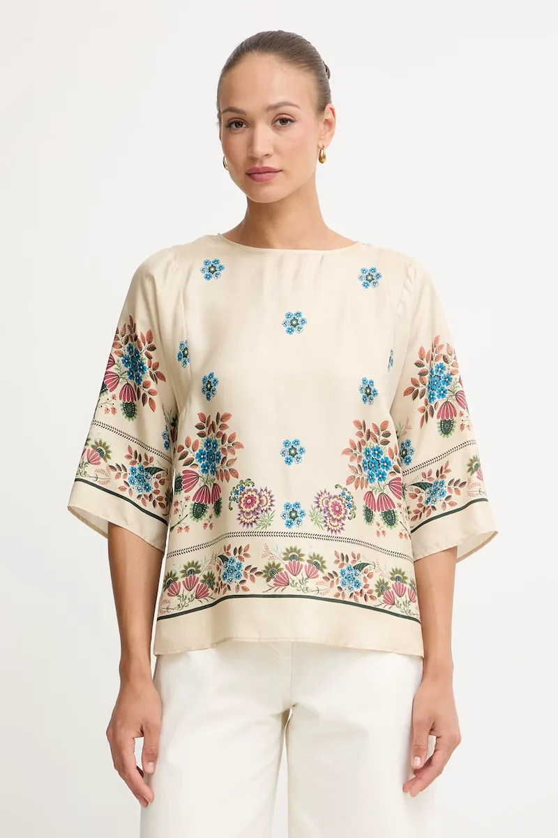 Weekend Max Mara μπλούζα γυναικεία μεταξωτή SAMBA