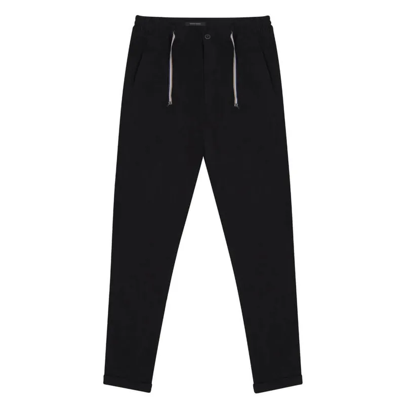 Fashionable Υφασμάτινο Παντελόνι Μαύρο (Comfort Fit)