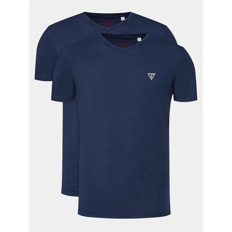 Guess Σετ t-shirts Caleb U97G03 KCD31 Σκούρο μπλε Regular Fit