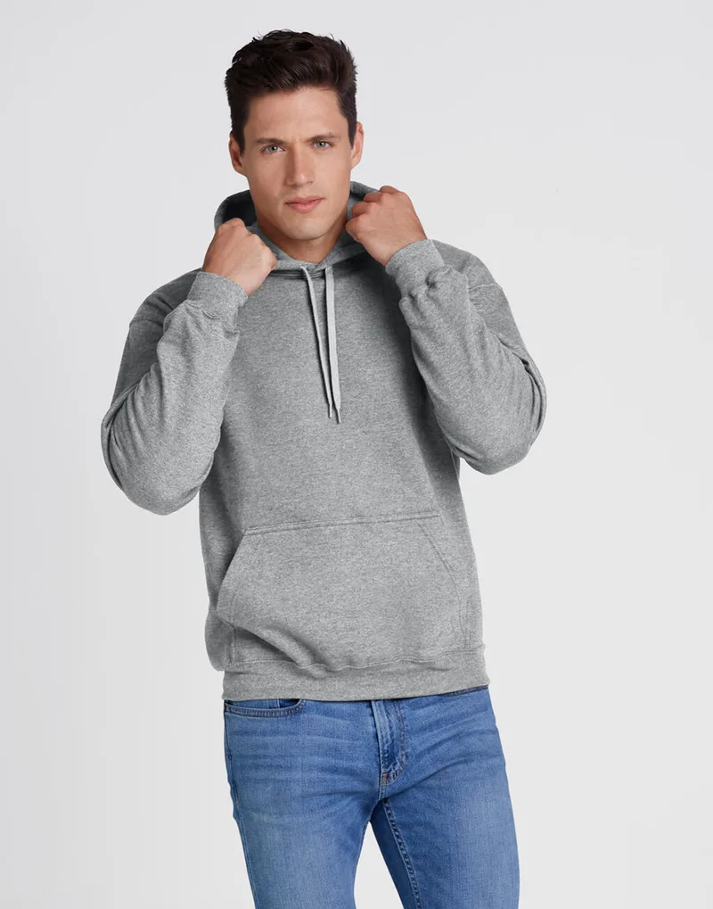 Φούτερ με Κουκούλα SF500 Gildan Softstyle Midweight Fleece Sport Grey