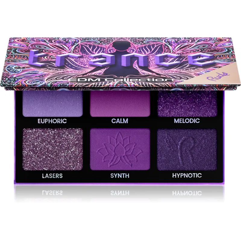 Rude Cosmetics EDM Collection Παλέτα σκιών για τα μάτια απόχρωση Trance 6 γρ