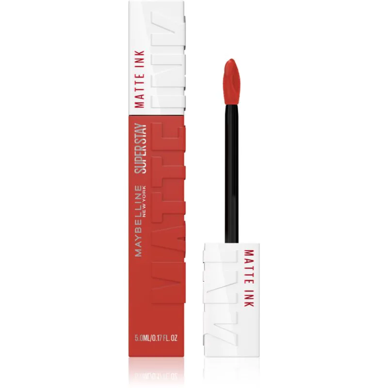 MAYBELLINE NEW YORK SuperStay Matte Ink ματ υγρό κραγιόν για μακρόχρονη επίδραση απόχρωση 130 Self-Starter 5 ml