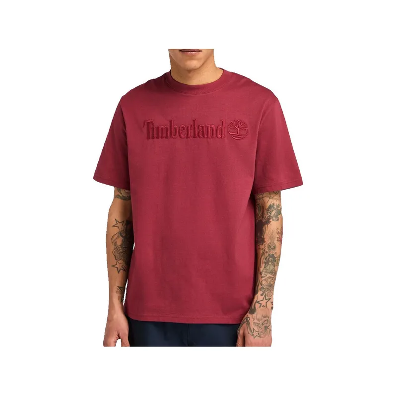 T-shirt με κοντά μανίκια Timberland T-shirt Man Logo bordeaux