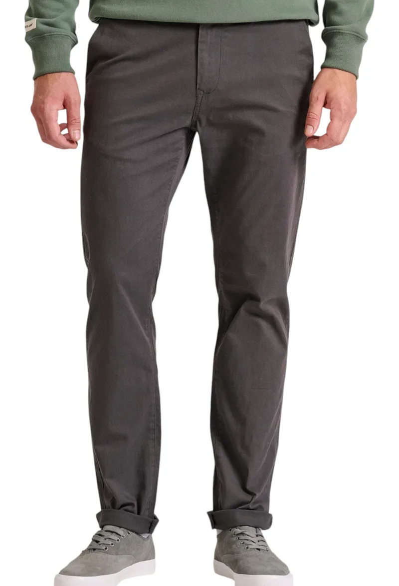 Παντελόνι Υφασμάτινο Funky Buddha Chino FBM010-001-02-GREY Ανδρικό