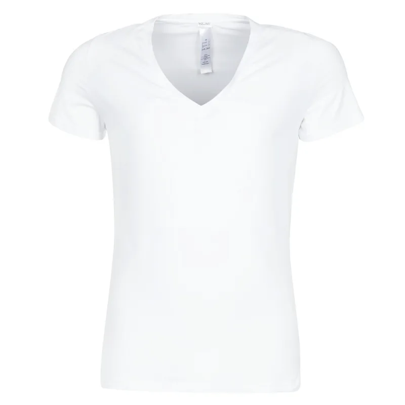T-shirt με κοντά μανίκια Hom SUP' COTTON TSHIRT COL V PROFOND