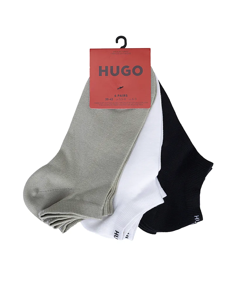 Hugo Ανδρικές Κοντές Κάλτσες Σετ 6 Τεμαχίων