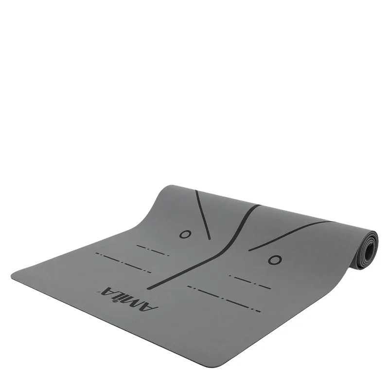 Στρώμα Yoga Pilates Trinity PU 183x65x0.4cm gaphite gey
