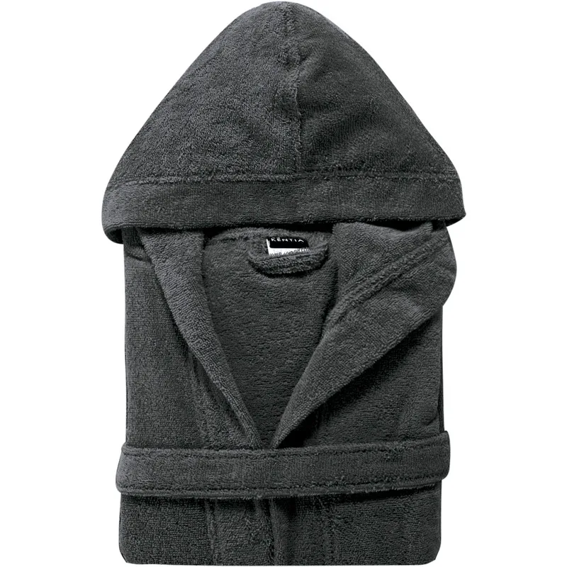 Μπουρνούζι Με Κουκούλα Kentia Riley 24 Dark Grey - LARGE