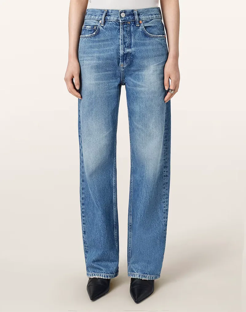 ALL SAINTS BROOKLYN JEAN W027ED-INDIGO BLUE DenimLightBlue