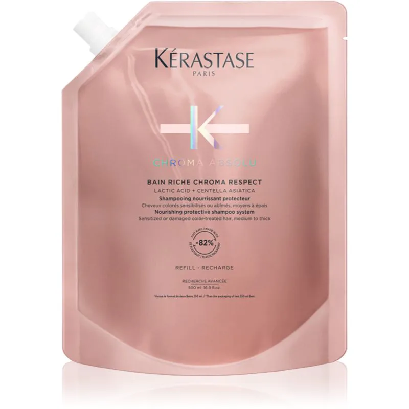 Kérastase Chroma Absolu Bain Riche Chroma Respect θρεπτικό σαμπουάν για βαμμένα μαλλιά Refill 500 ml
