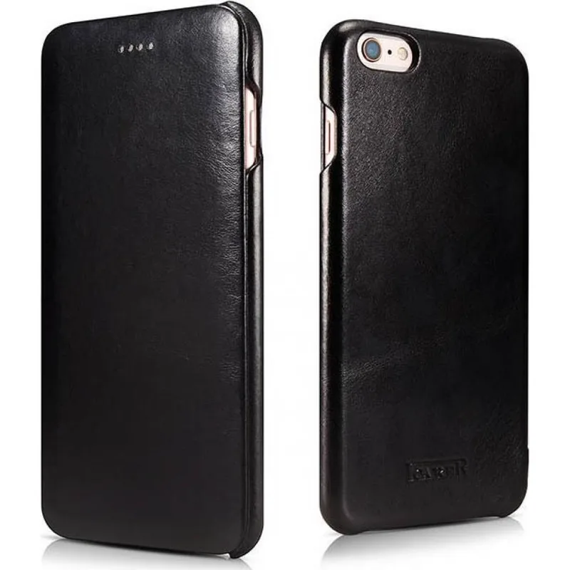 iCarer Vintage Series Curved Edge - Δερμάτινη Θήκη iPhone 6S / 6 - Black (RIP622-BK)