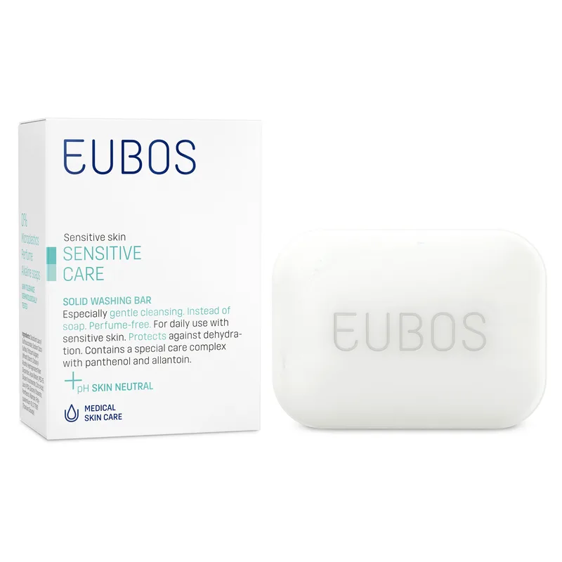 Eubos Sensitive Solid Washing Bar Στέρεη Πλάκα Καθαρισμού Για Ευαίσθητο Δέρμα 125gr