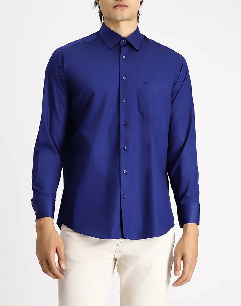 KIGILI Long Sleeve Shirt KSSZ4BE0DZ004-MID. NAVY RoyalBlue