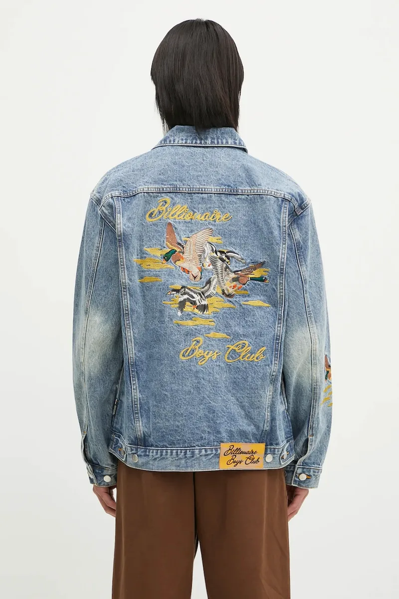 Τζιν μπουφάν Billionaire Boys Club Duck Embroidered Denim Jacket