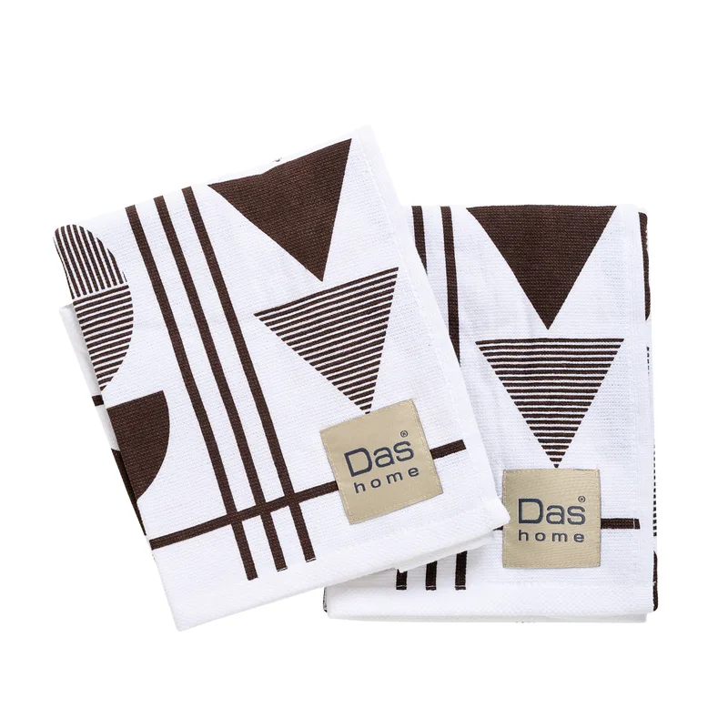 Das home σετ ποτηροπανα 2τμχ 40χ60 0740 grey, white