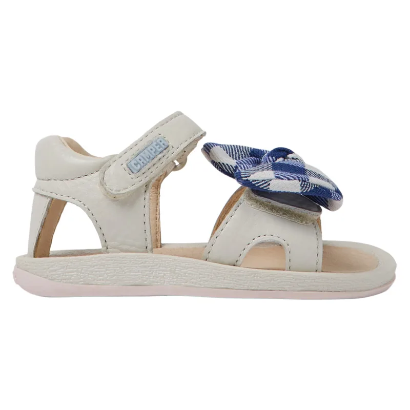 CAMPER Bicho - Πέδιλα Για Firstwalkers - Λευκό,Μπλε, Μέγεθος 23, Smooth leather/Cotton fabric