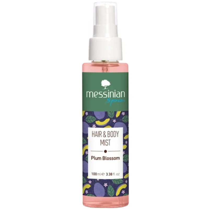 Messinian Spa Plum Blossom Hair & Body Mist Ενυδατικό Mist Μαλλιών & Σώματος με Άρωμα απο Άνθη Δαμασκηνιάς 100ml