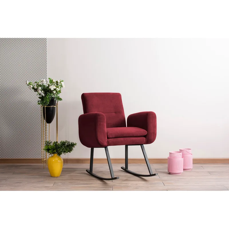 Κουνιστή Πολυθρόνα Kono - Maroon 859Ftn1748 (50x48x50)