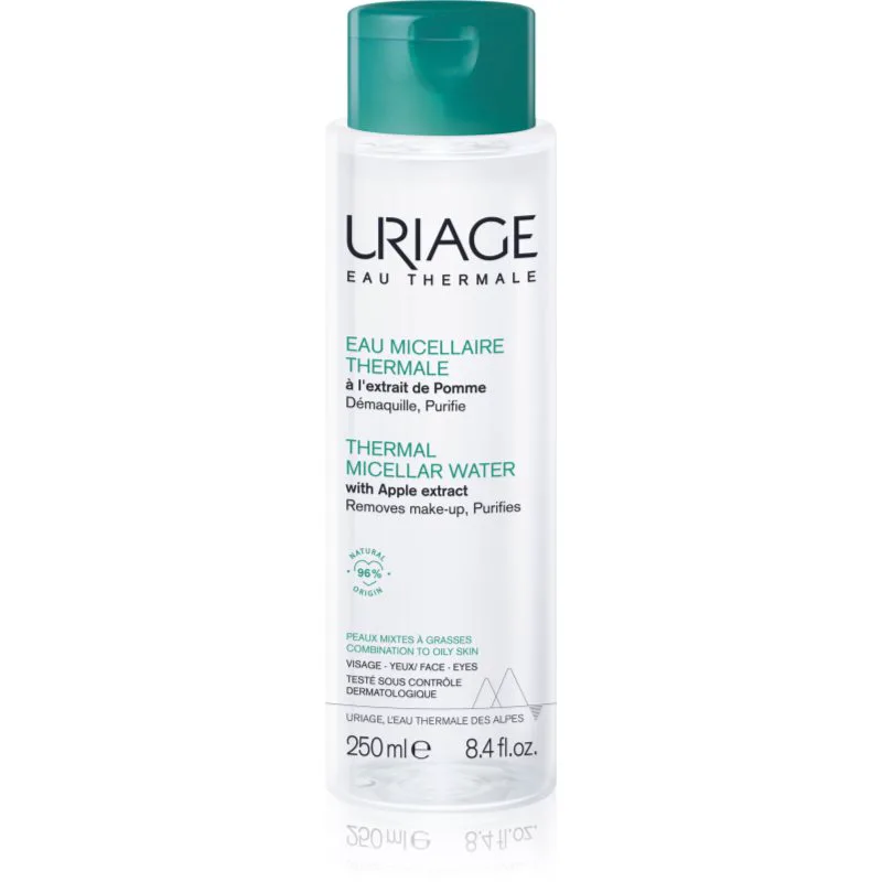 Uriage Hygiène Thermal Micellar Water - Combination to Oily Skin μικυλλιακό καθαριστικό νερό για μικτό έως λιπαρό δέρμα 250 ml